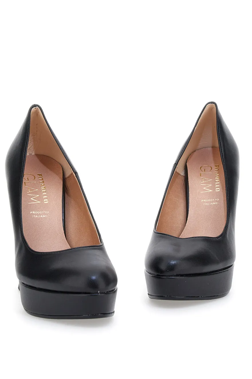 Décolleté Plateau Pittarello Glam 7801 Nere