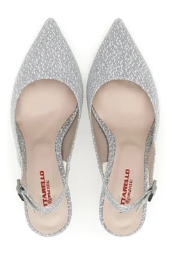 Décolleté Slingback Argento con Tacco a Punta PITTARELLO ROMANTIC 5371