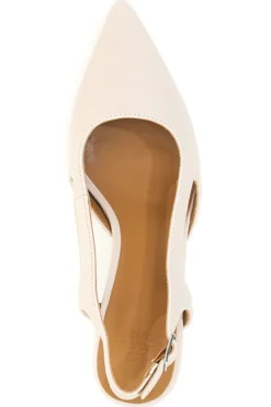 Décolleté slingback beige a punta con tacco Le Havre Paris AP25S10E