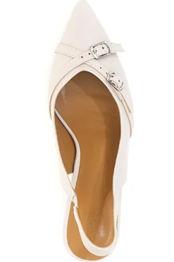 Décolleté Slingback Beige a Punta con Cinturini Decorativi LE HAVRE PARIS CMJ2405315