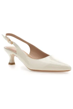 Décolleté Slingback in Vernice Beige MON DIEU FDS246C