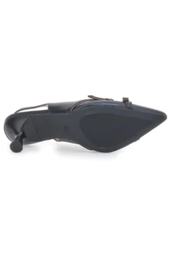 Décolleté Slingback Nere a Punta con Cinturini Decorativi LE HAVRE PARIS CMJ2405315