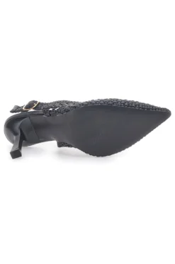 Décolleté Sling-back Nero First Lady P588