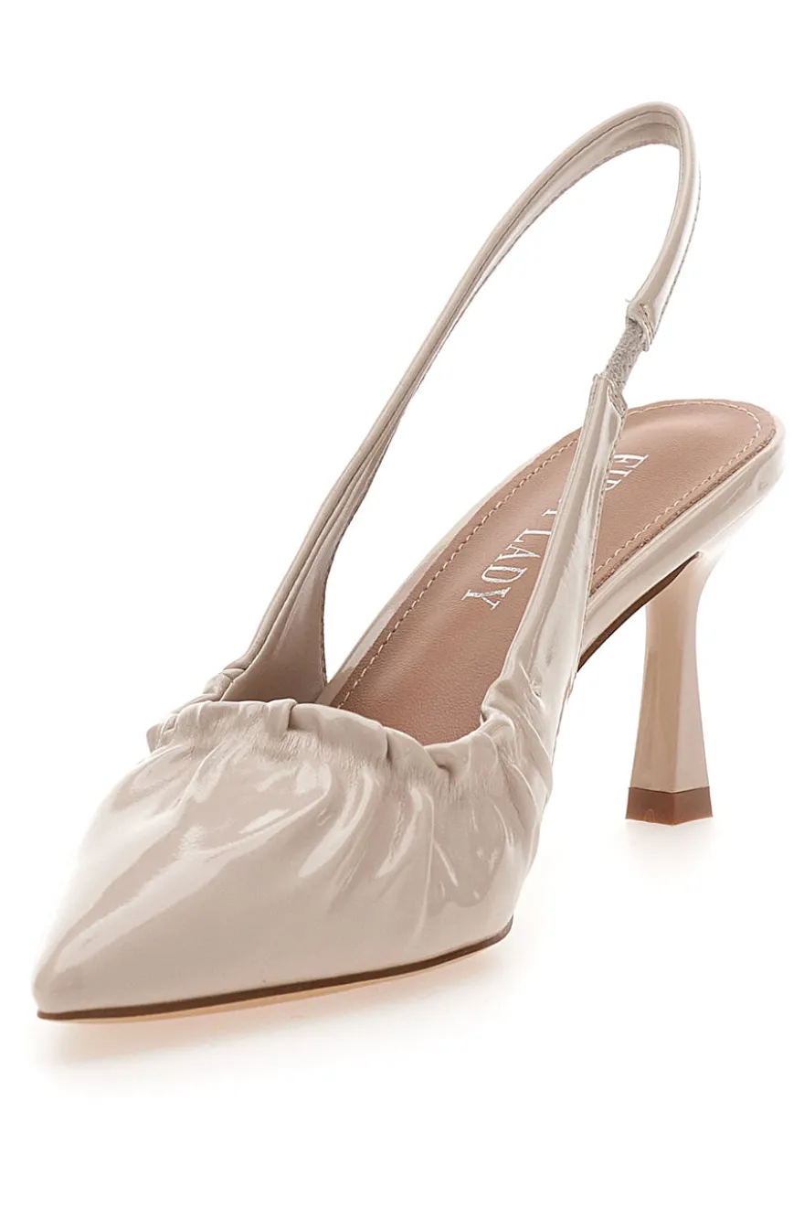 Décolleté Sling-back Nude Con Tacco First Lady P593