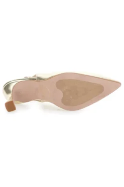 Décolleté Slingback Platino a Punta con Scollo a V PITTARELLO 149