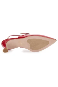 Décolleté Slingback Rosse a Punta Effetto Vernice PITTARELLO P507