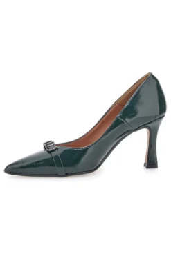 Décolleté Verdi Con Tacco 8 Made In Italy cm Pittarello P7025