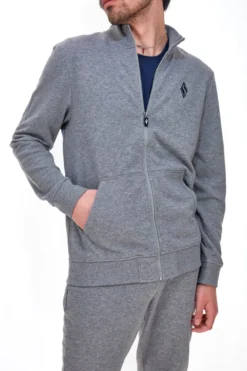Felpa Garzata Skechers The Hoodler Hoodie Go Walk Grigia