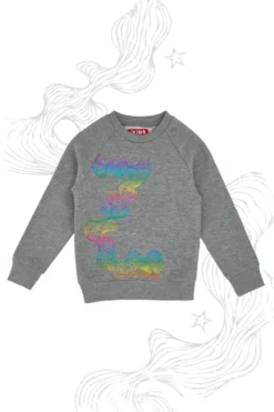 Felpa Girocollo con Stampa Olografica PITT KIDS 6032