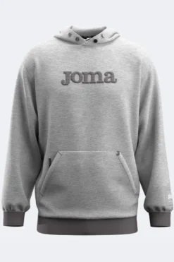 Felpa grigia con cappuccio regolabile e logo 3D Joma Urban Street Hoodie