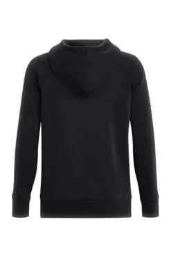 Felpa Nera Girocollo Con Cappuccio Under Armour Rival Fleece Big Logo