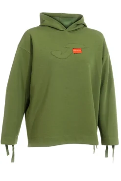 Felpa verde con lacci regolabili e logo in rilievo Joma Step Hoodie