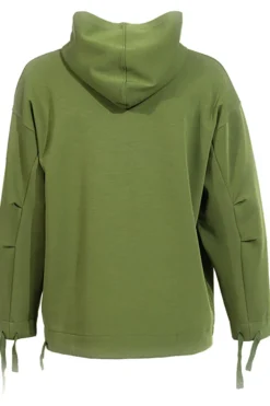 Felpa verde con lacci regolabili e logo in rilievo Joma Step Hoodie