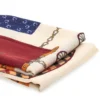 Foulard multicolore con stampa carrozza Roncato 46,003,30