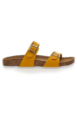 Gelbe Hausschuhe mit Schnallen Pittarello Eco 335006