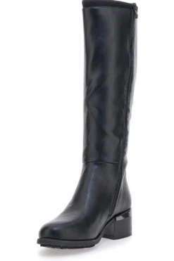 GIAN MARCO VENTURI SV0183 Hohe schwarze Stiefel