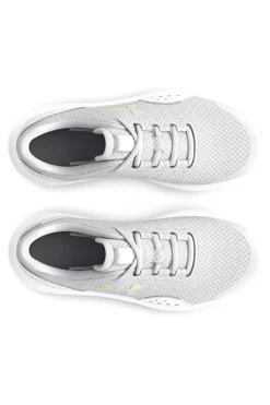 Graue Mesh-Turnschuhe für Damen Under Armour GGS Surge 4