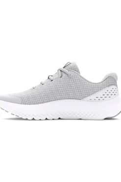 Graue Mesh-Turnschuhe für Damen Under Armour GGS Surge 4