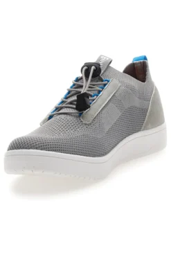 Graue Sneakers mit Mesh-Obermaterial und elastischen Schnürsenkeln MARES MRS23307F