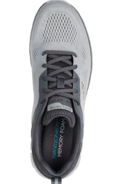 Graue Sportschuhe mit Memory Foam Skechers Track Breiter