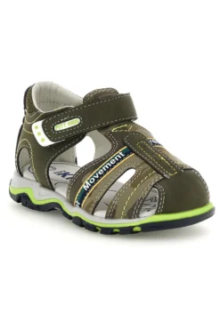 Grüne Sandalen mit Riemenverschluss Pitt Kinder 15111