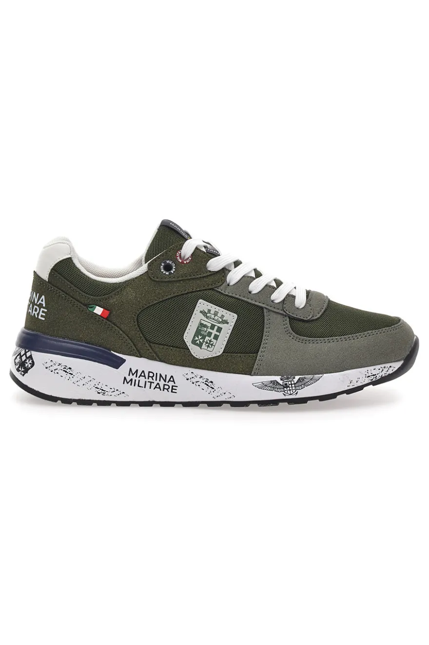 Grüne Sneakers mit Memory Soft Navy MM2281