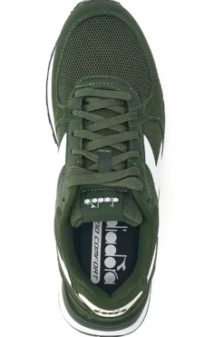 Grüne Turnschuhe mit weißen DD Comfort Details Diadora Fenice