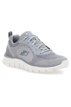 Grüne und schwarze Sneakers mit Memory Foam-Innensohle SKECHERS TRACK GLENDOR