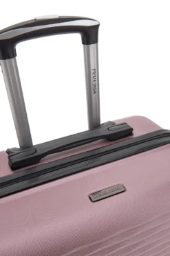 Harter rosa Kabinenkoffer mit drehbaren Rollen Prima riga PR166/P