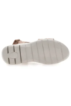Hautfarbene Sandalen mit elastischem Obermaterial mit geflochtenem Seileffekt THE FIRST ACTIVE 1