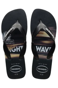 Havaianas Surf Flip Flops Schwarz