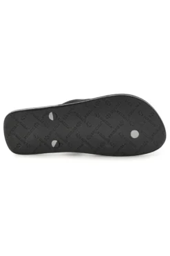 Infradito nere con logo Superga S24T189