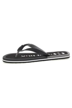 Infradito nere con logo Superga S24T189