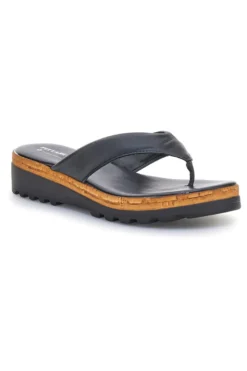 Infradito Neri in vera pelle Made in Italy Pittarello 66470811
