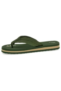 Infradito verdi con scritta bianca Australian AU24M409
