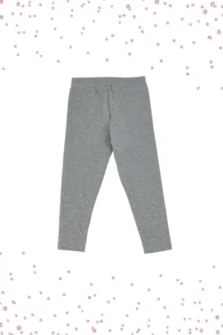Leggings Grigi con Pois Olografici PITT KIDS 6036