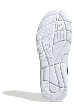 Leichte schwarze Mesh-Sneakers mit elastischen Schnürsenkeln Adidas Cloudfoam Flex