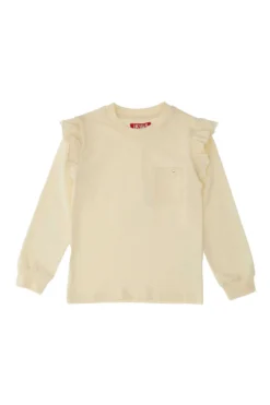 Maglia Bianca Girocollo a Maniche Lunghe PITT KIDS 6028