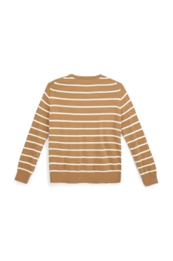 Maglia cammello a righe in cotone No limits MAJU011S26
