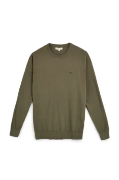 Maglia verde a maniche lunghe girocollo Sevenoaks Nby01
