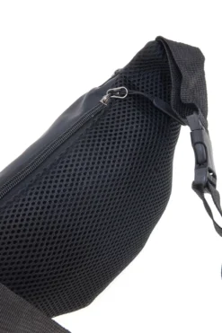 Marsupio nero con tasche zip Indigeno metropolitano 8159-A