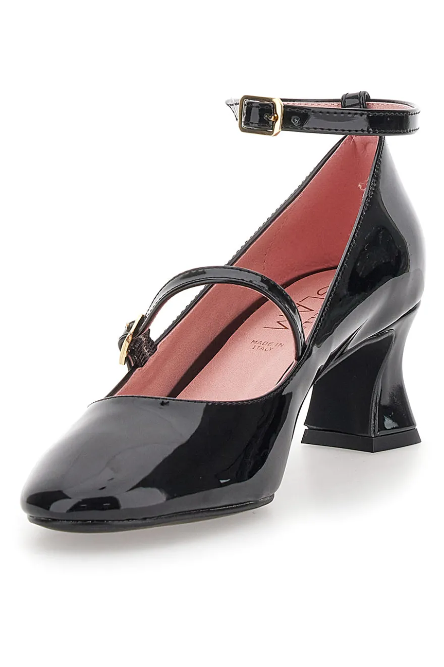 Mary Jane in vernice nera con cinturino alla caviglia PITTARELLO GLAM 3622
