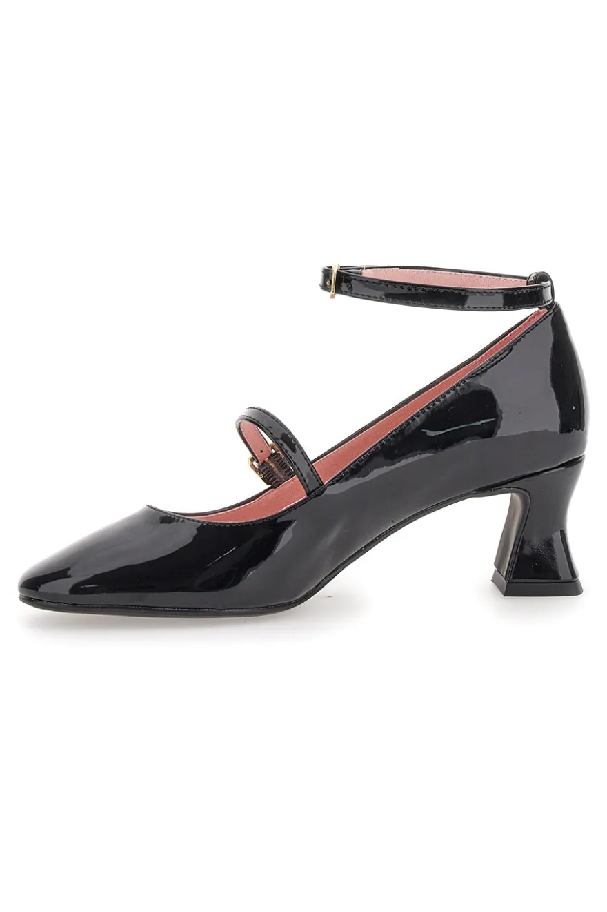 Mary Jane in vernice nera con cinturino alla caviglia PITTARELLO GLAM 3622