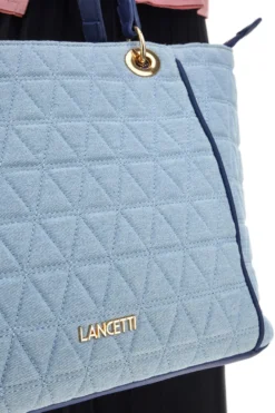 Maxi Bag a Spalla Lancetti Levasque Denim