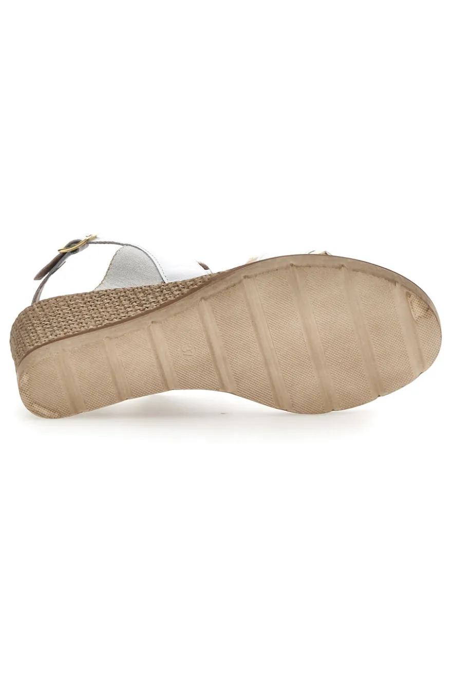 Mio Tempo Keilsandalen 263045 Weiß