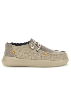 Mocassini beige con lacci U.s. golf club S2694US4636