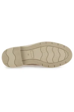 Mocassini Beige con Morsetto Dorato Mio Tempo 21216