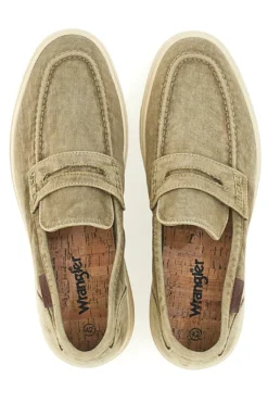 Mocassini Beige con tomaia in tela WRANGLER 20251034