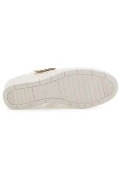 Mocassini beige traforati con strappo The First Active 5