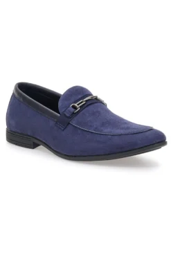 Mocassini blu con morsetto Claremorris 218014